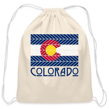 Colorado - Cotton Drawstring Bag - natural - Front