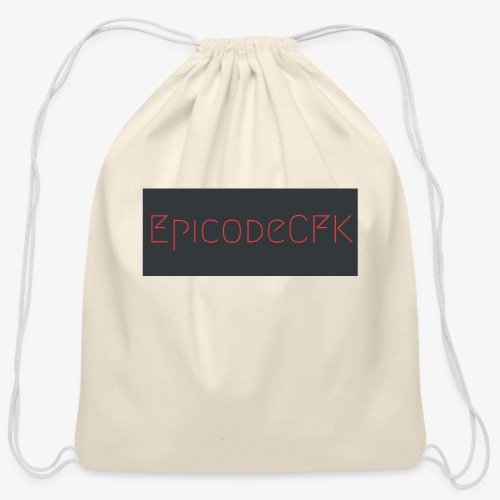 EpicodeCFK (Red & Gray) Logo - Cotton Drawstring Bag