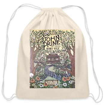 John Prine - Cotton Drawstring Bag - natural - Front