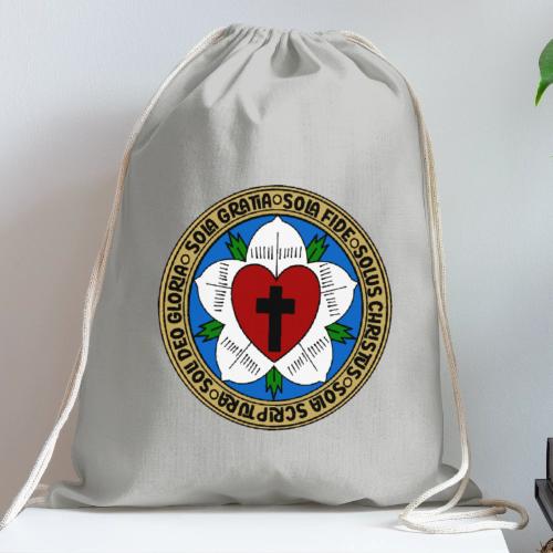 Luther Rose Five Solas Shirt–Christian Reformation - Cotton Drawstring Bag