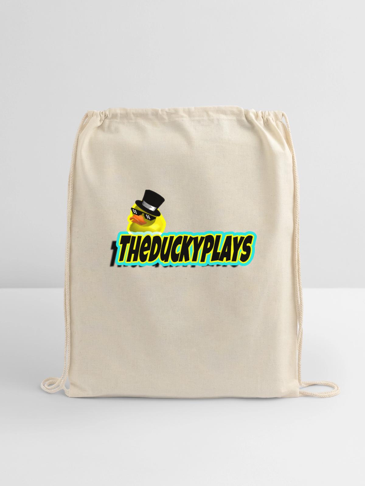 classic ducky - Cotton Drawstring Bag - natural - Front