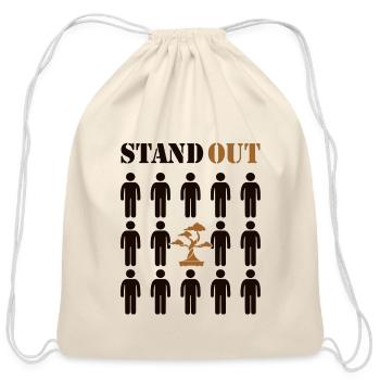 Stand Out Indoor Bonsai Bonsai Pots Penjing Bonsai - Cotton Drawstring Bag - natural - Front