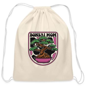 Bonsai Mom Indoor Bonsai Bonsai Pots Penjing - Cotton Drawstring Bag - natural - Front