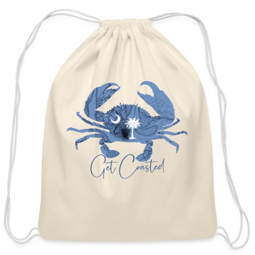 Coastal Charleston Wildlife. Crab - Cotton Drawstring Bag