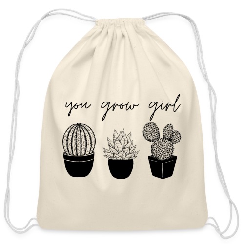 You Grow Girl - Cotton Drawstring Bag