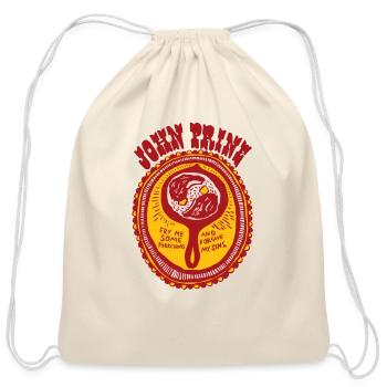 john prine - Cotton Drawstring Bag - natural - Front