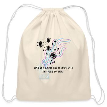 Love is a smoke and is made with the fume of sighs - Cotton Drawstring Bag - natural - Front