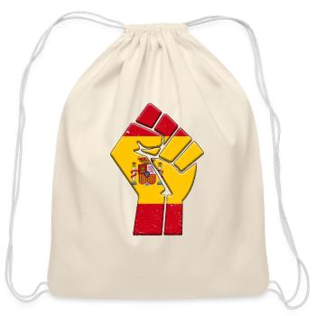 Spain Flag Spanish Espana Country Pride Native - Cotton Drawstring Bag - natural - Front
