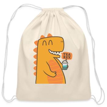 Bubble Tea Junkie, Bubble Tea Lover - Cotton Drawstring Bag - natural - Front