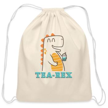 Bubble Tea Junkie, Bubble Tea Lover - Cotton Drawstring Bag - natural - Front
