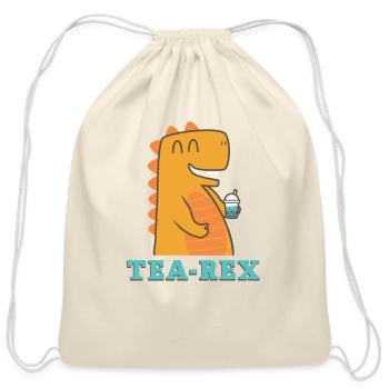 Bubble Tea Junkie, Bubble Tea Lover - Cotton Drawstring Bag - natural - Front