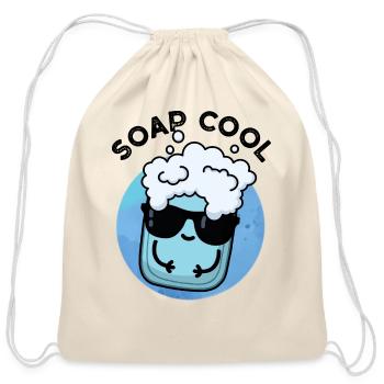 Soap Cool Cute Soap - Cotton Drawstring Bag - natural - Front