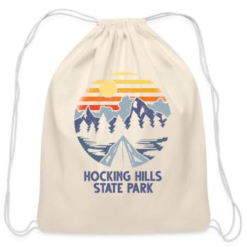 Hocking Hills State Park Ohio Oh Outdoors Forest - Cotton Drawstring Bag - natural - Front