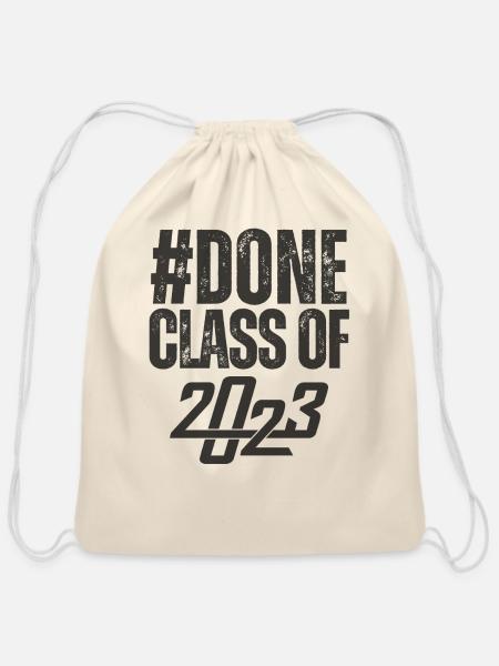 DONE Class of 2023 - Cotton Drawstring Bag - natural
