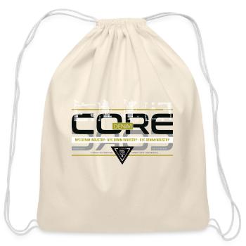 Core denim - Cotton Drawstring Bag - natural - Front