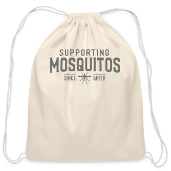 Supporting Mosquitos Camping Lover Campfire - Cotton Drawstring Bag - natural - Front