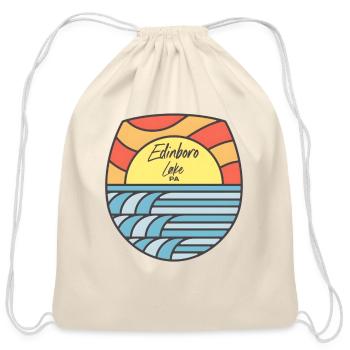 Edinboro Lake Pennsylvania Pa - Cotton Drawstring Bag - natural - Front