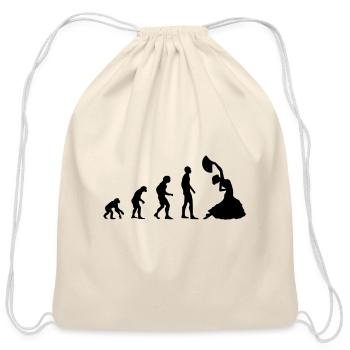 Flamenco Evolution Dance Spain Espana Men And Wome - Cotton Drawstring Bag - natural - Front