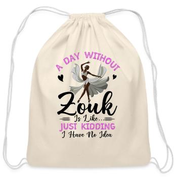 Conception du festival de danse Zouk pour Zouk Dancer - Sac à cordon en coton - nature - Devant