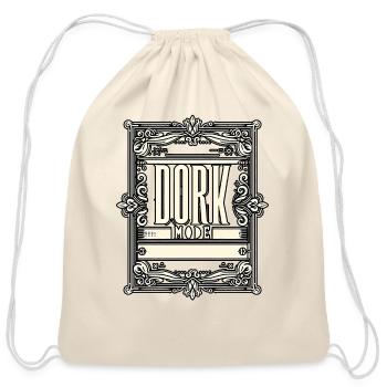 Dork Mode 15 - Cotton Drawstring Bag - natural - Front
