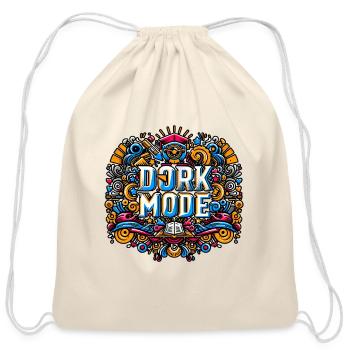 Dork Mode 8 - Cotton Drawstring Bag - natural - Front