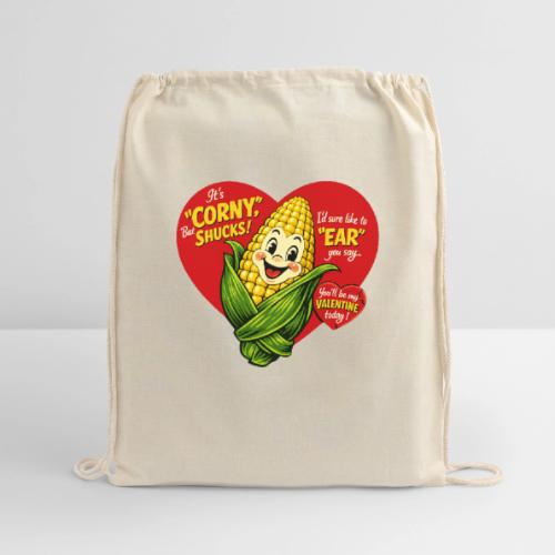 Corny Valentine T-Shirt - Cotton Drawstring Bag