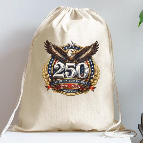 American Eagle USA 250th Anniversary 1776–2026 - Cotton Drawstring Bag