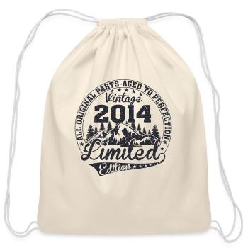 Fantastic since 2014 - vintage 2014 - Cotton Drawstring Bag - natural - Front