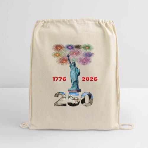 1776 - 2026 | 250 Years USA | Fireworks - Cotton Drawstring Bag