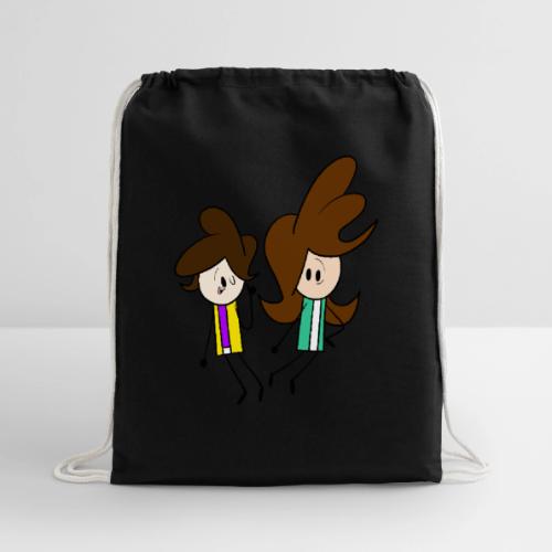 Small Coll and Dersy - Cotton Drawstring Bag