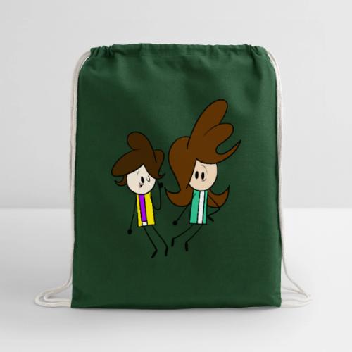 Small Coll and Dersy - Cotton Drawstring Bag