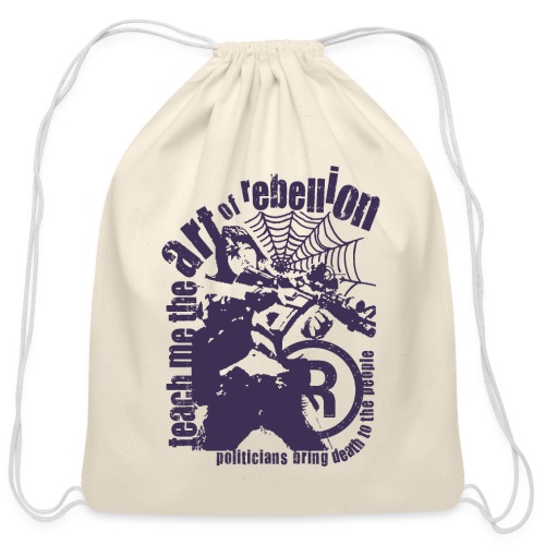 system slave politicians democracy rebellion - Cotton Drawstring Bag