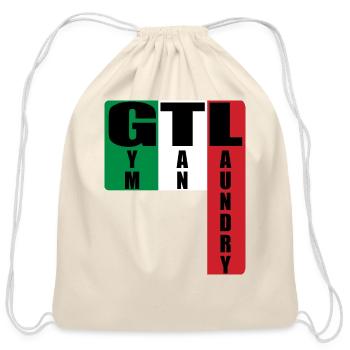 Gym Tan Laundry - Cotton Drawstring Bag - natural - Front