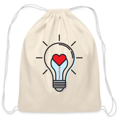 FUMCSD Heart Light Bulb - Cotton Drawstring Bag