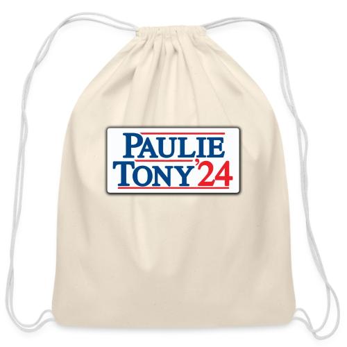 Paulie & Tony for Co-President 2024 - Cotton Drawstring Bag