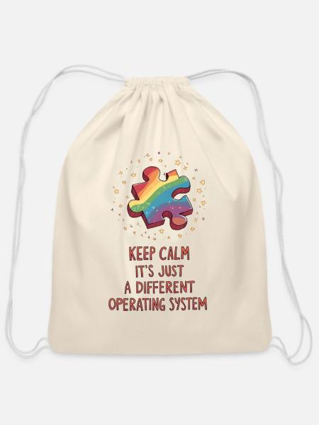 Different Operating System - Cotton Drawstring Bag - natural