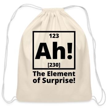 Ah The element of surprise stars - Cotton Drawstring Bag - natural - Front