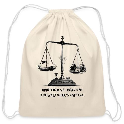 Ambition vs. Reality T-Shirt, Mug, & Leggings - Cotton Drawstring Bag