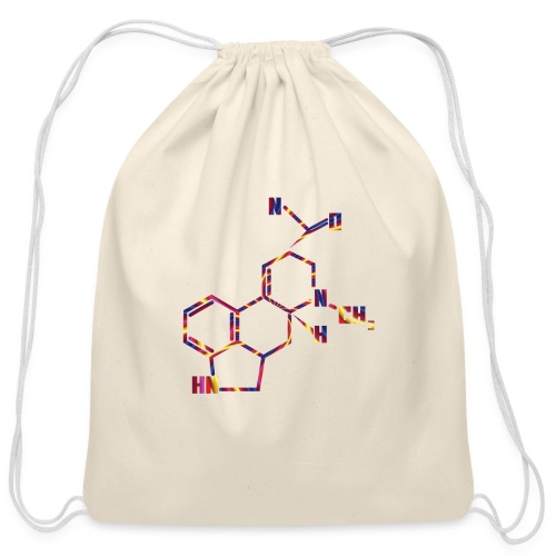 LSD Molecule for Trippy Science Nerds - Cotton Drawstring Bag