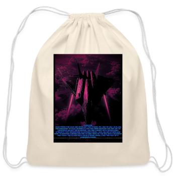 Neon Sky Battle Overdrive - Cotton Drawstring Bag - natural - Front