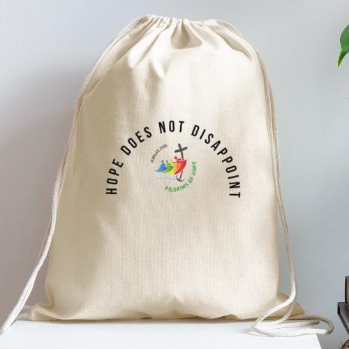 pilgrims of hope 2025 logo hope - Cotton Drawstring Bag
