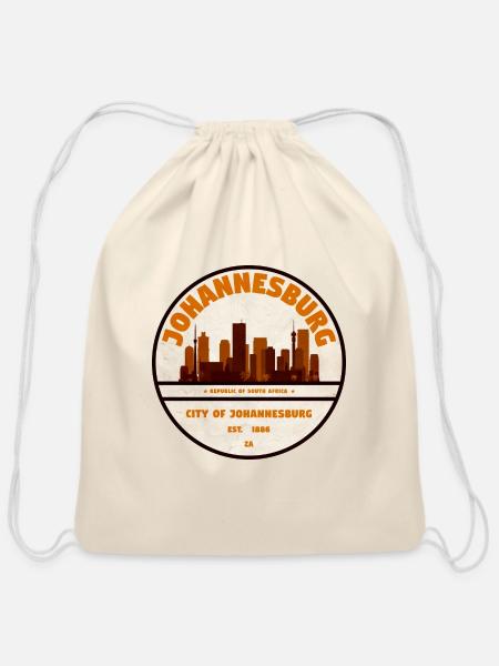 Johannesburg - Cotton Drawstring Bag - natural