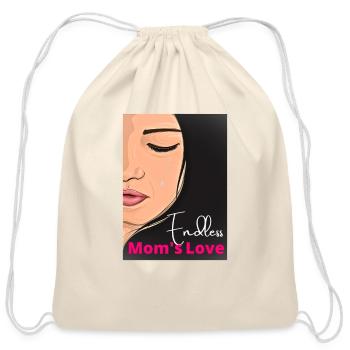 Endless Mama's Love - Cotton Drawstring Bag - natural - Front