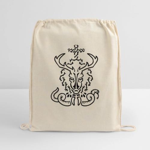 CHRISTmas Stag - Cotton Drawstring Bag