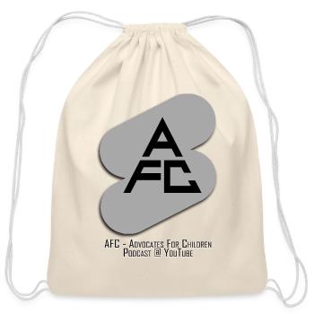 AFC Flash Gray Sign - Cotton Drawstring Bag - natural - Front