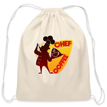 Chef Cooking Cook Recipe Meal Delicious Restaurant - Cotton Drawstring Bag - natural - Front