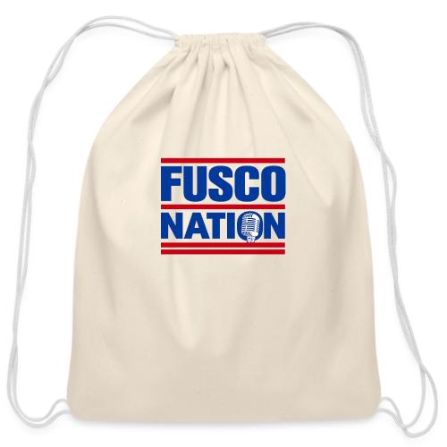 Fusco Nation with Mic (250th Show Commemorative) - Cotton Drawstring Bag