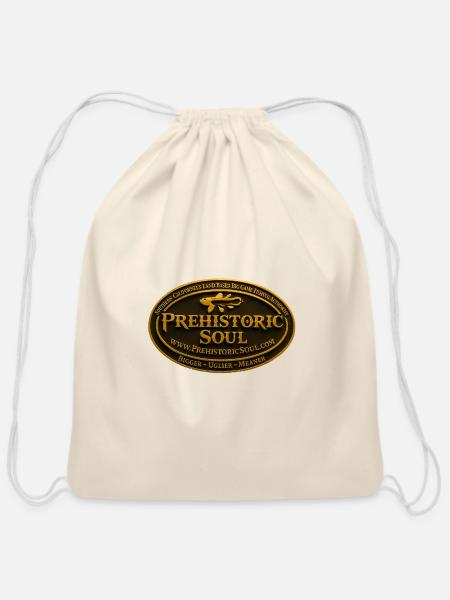 Prehistoric Soul Emblem - Cotton Drawstring Bag - natural