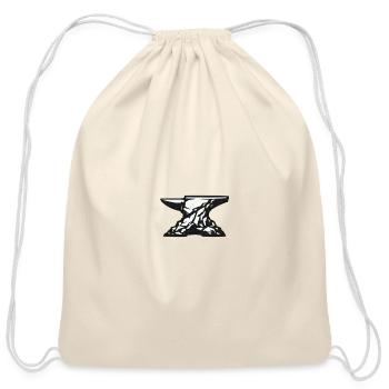 Stonebound Anvil  - Cotton Drawstring Bag - natural - Front