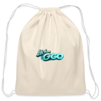 Life from GO - Cotton Drawstring Bag - natural - Front
